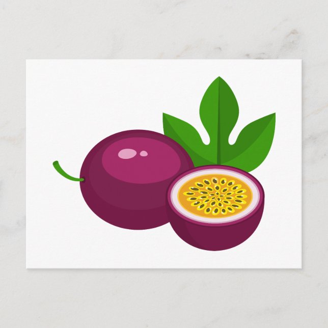 Passion fruit slices postcard (Front)