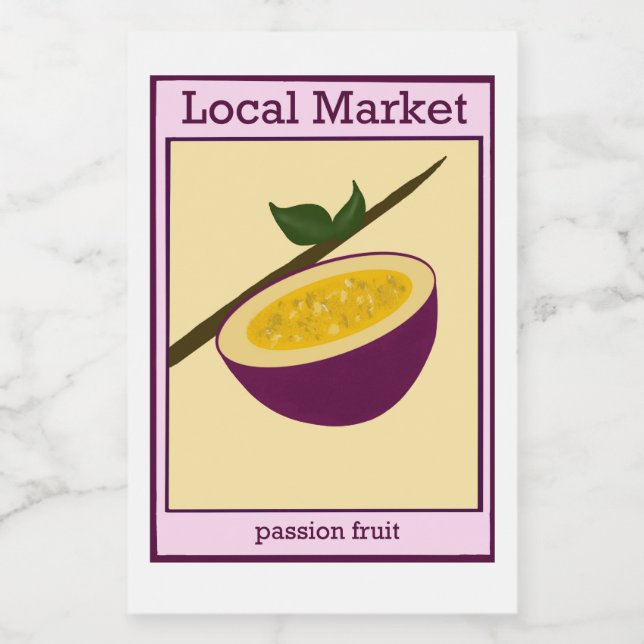 Passion fruit sticker (Single Label)