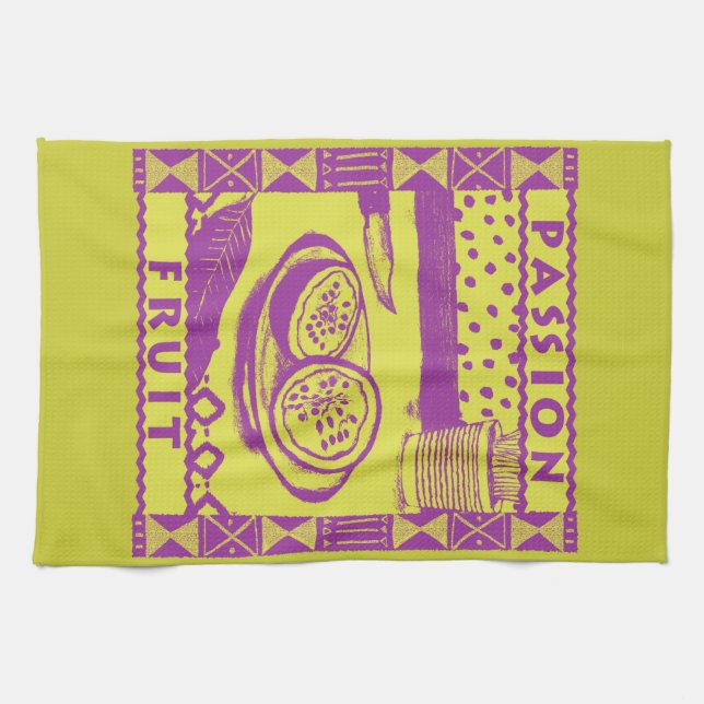 Passion Fruit Tea Towel (Horizontal)
