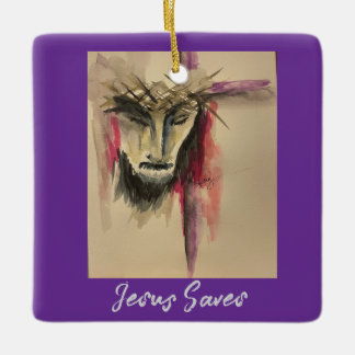 Passion of Christ Ceramic Ornament