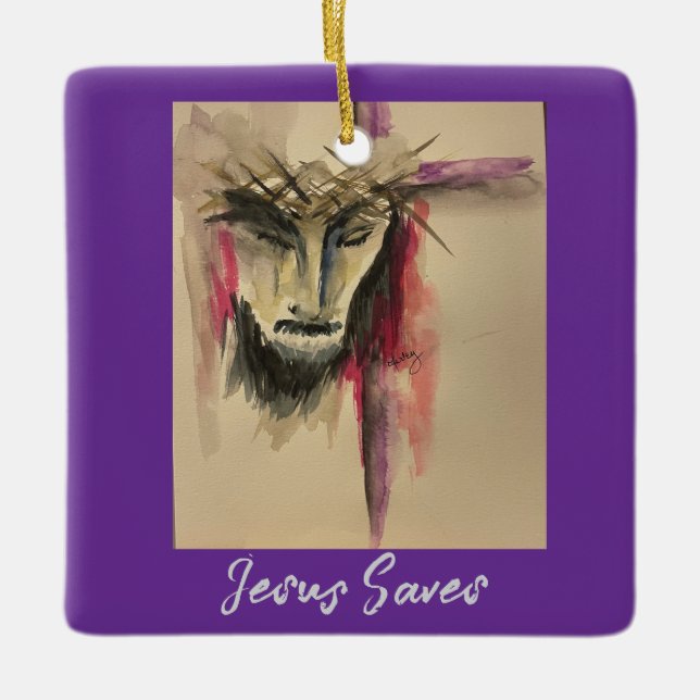 Passion of Christ Ceramic Ornament (Front)