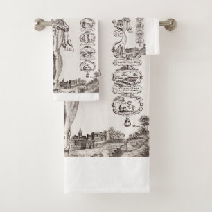 Passion of Jesus crucifixion of Christ Bath Towel Set