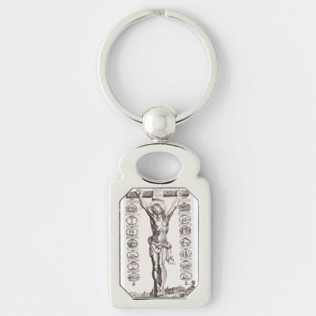 Passion of Jesus crucifixion of Christ Key Ring (Front)