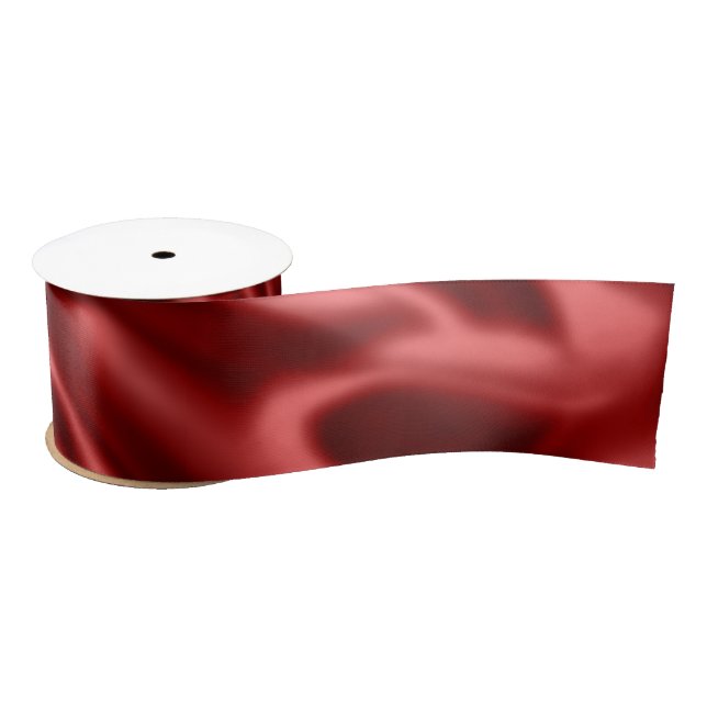 Passion Red Faux Satin Wedding Ribbon (Spool)