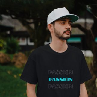 Passion repeated word t-shirt design 