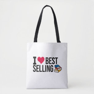 Passionate Bookworm: Best Selling Books Lover Tote Bag