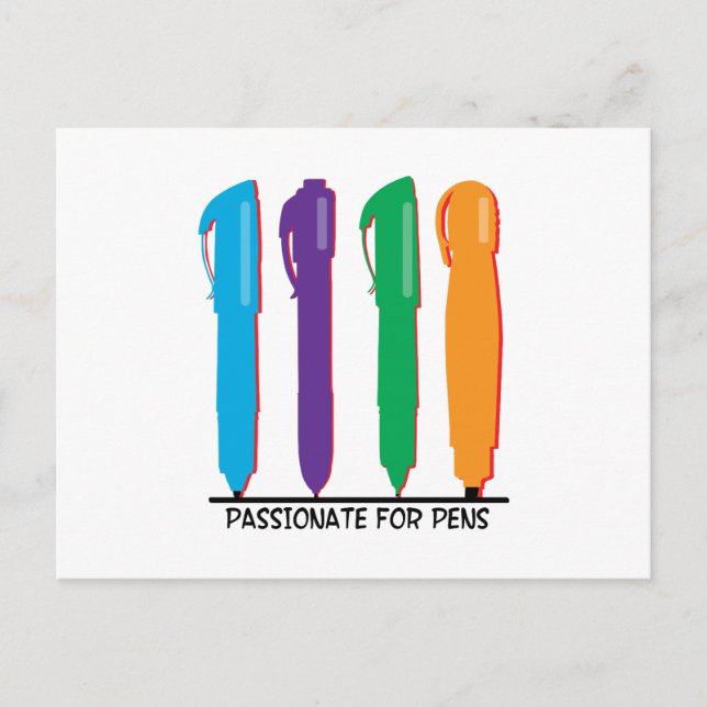 Passionate For Pens Postcard (Front)