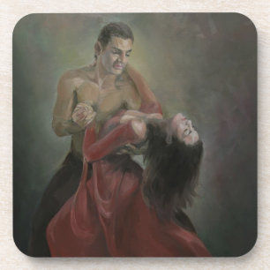Passionate Paso Doble Cork Coasters