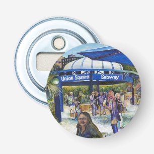 Passionate People Playing in the Park, NYC Bottle Opener