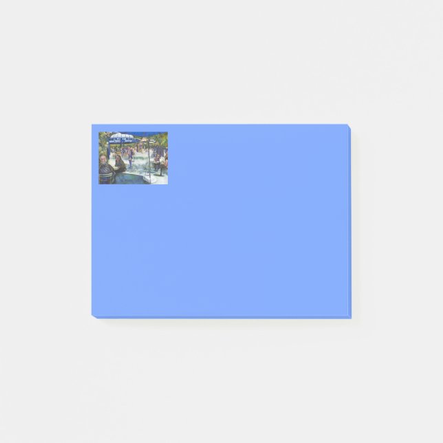 Passionate People Playing in the Park, NYC Post-it Notes (Front)