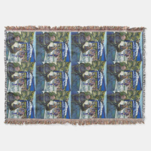 Passionate People Playing in the Park, NYC Throw Blanket