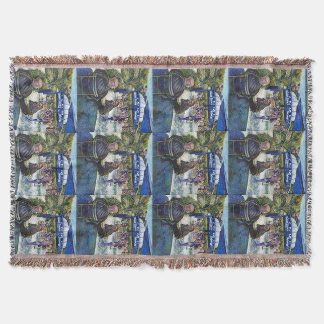 Passionate People Playing in the Park, NYC Throw Blanket (Front)