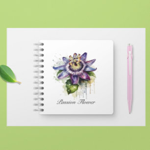 Passionate Purple Passion Flower Notebook