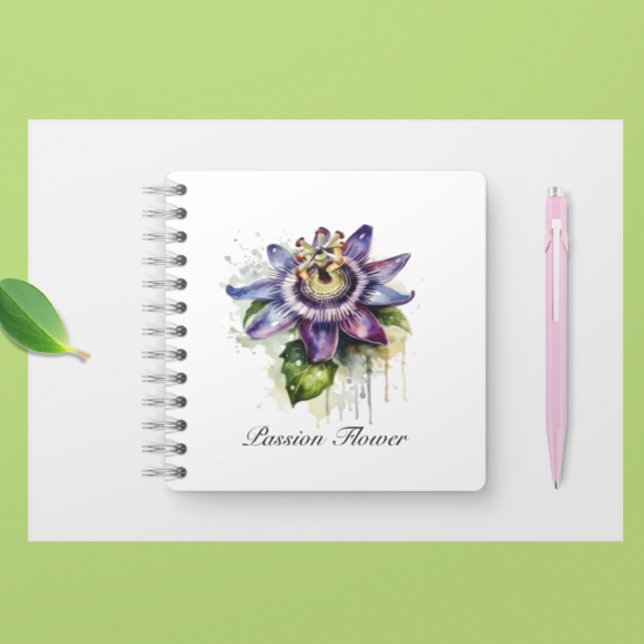 Passionate Purple Passion Flower Notebook (Creator Uploaded)