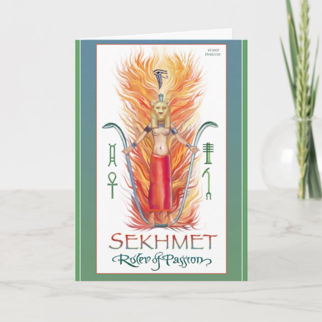 Passionate Sekhmet Card (Front)