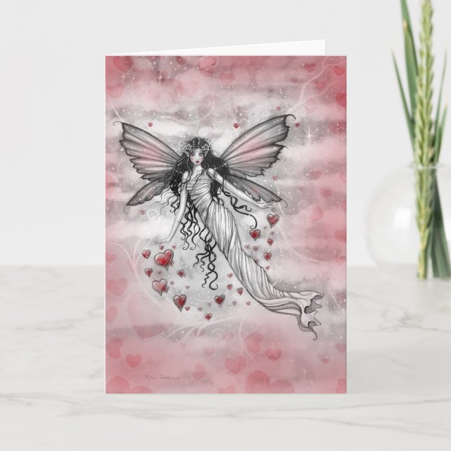 Passionate Sky Fairy Valentine Card (Front)