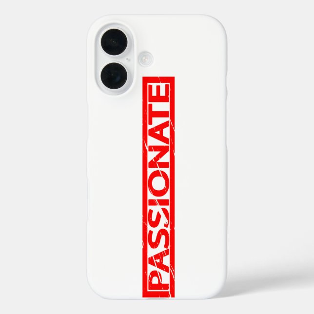 Passionate Stamp Case-Mate iPhone Case (Back)