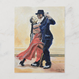 Passionate Tango Dancers Custom Postcard