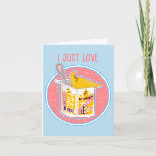 Passionfruit yogurt card (Front)