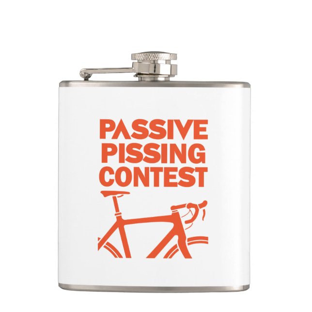 Passive Pissing Contest Hip Flask (Front)