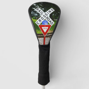 Passive Railroad Crossing at Eye Level Golf Head Cover