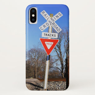 Passive Railroad Crossing With Yield Sign Case-Mate iPhone Case