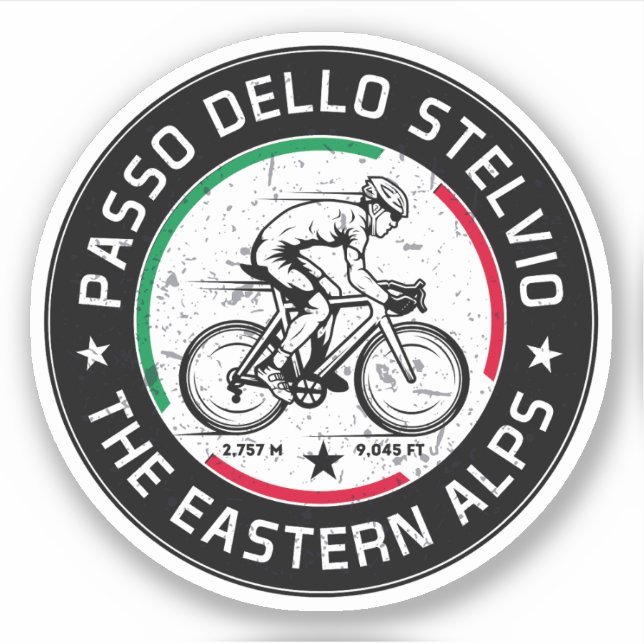 passo dello stelvio - stelvio pass italian Cycling (Front)