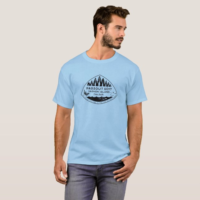 Passout Vashon Island T-shirt, black ink T-Shirt (Front Full)