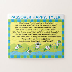 Passover 5 Hoppy Frogs Rhyme Story Jigsaw Puzzle
