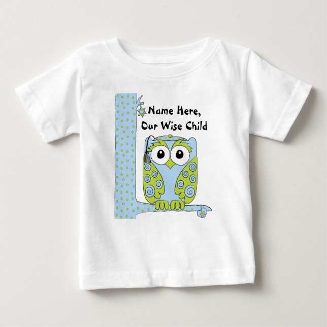 Passover Baby Blue/Green Shirt "The Wise Child" (Front)