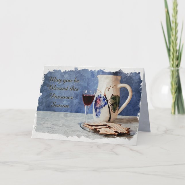 Passover Blessings: A Sacred Celebration Card (Front)