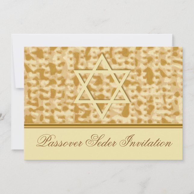 Passover Celebration Invitation Card (Front)