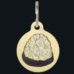 Passover Chocolate Coconut Macaroon Jewish Dessert Pet Tag<br><div class="desc">Design features an original illustration of a chocolate-dipped coconut macaroon cookie. A traditional dessert during the Jewish holiday of Passover. This design is also available on other products. Lots of additional food prints are also available from this shop. Don't see what you're looking for? Need help with customisation? Contact Rebecca...</div>