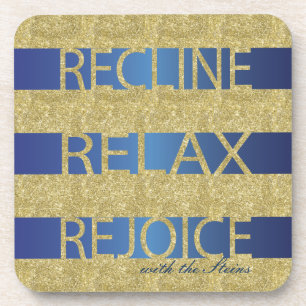 Passover Coasters "RRR/Gold and Blue"