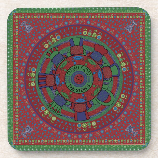 Passover Coasters "The Seder Table" (Front)