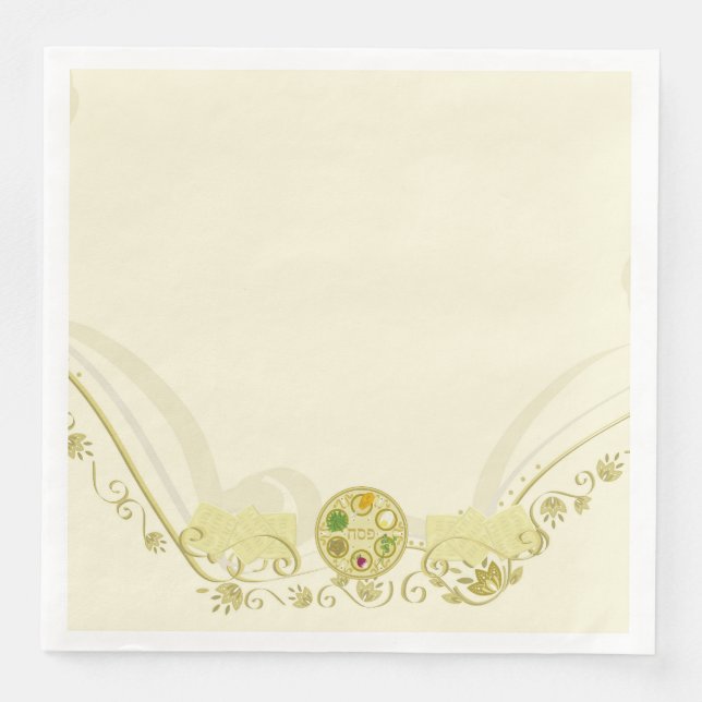 Passover Decorated Napkin (Front)