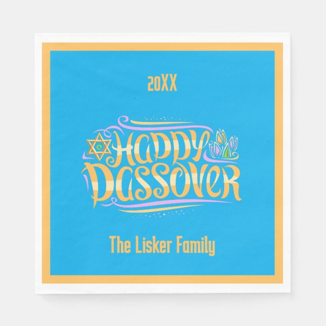 Passover Family Napkin (Front)