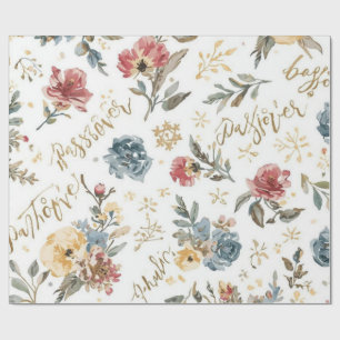 "Passover" floral Wrapping Paper