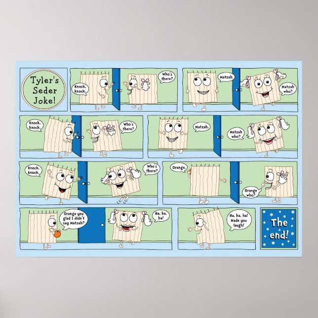 Passover Funny Joke Poster 20 x 24 Matte Finish (Front)