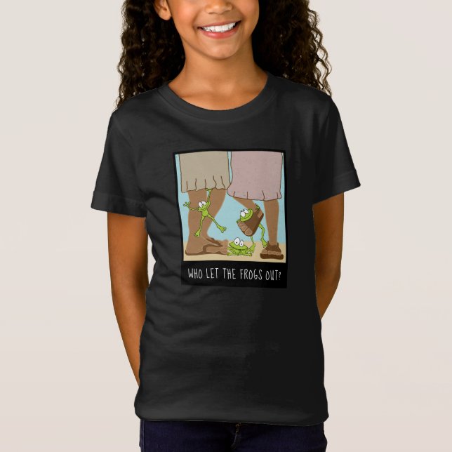 Passover FUNNY Who let the Frogs out Girls T-Shirt (Front)