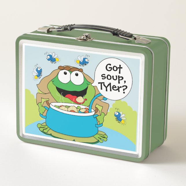 Passover Got Soup Frogs Metal Lunch Box (Front)