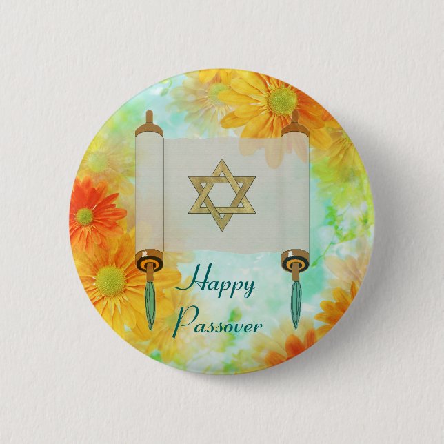 Passover Greetings 6 Cm Round Badge (Front)