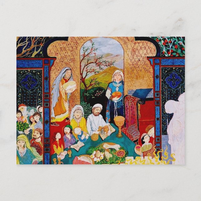 PASSOVER GREETINGS POSTCARD (Front)