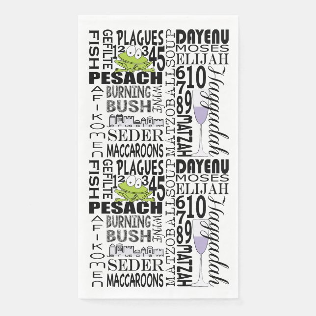 Passover Guest Towel Napkins Passover Days (Front)