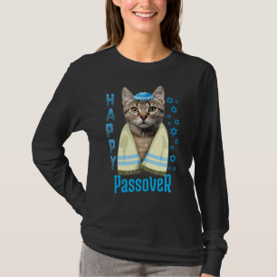 Passover Happy Passover Cat  Seder Jewish Holiday T-Shirt