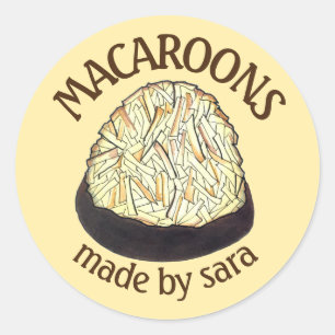 Passover Macaroons Homemade From the Kitchen Of Classic Round Sticker