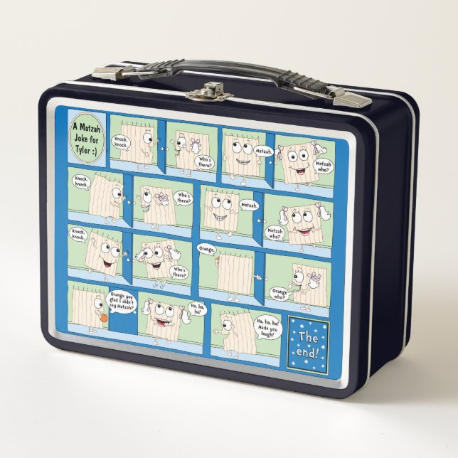 Passover Matzah Joke Metal Lunch Box (Front)
