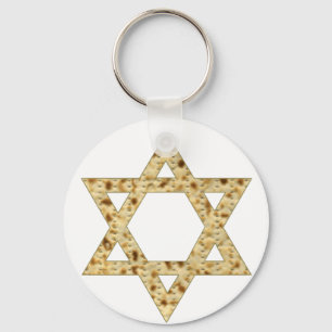 Passover Matzoh Star of David Key Ring