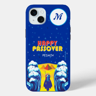 Passover MONOGRAM Exodus Red Sea Pop Art Pesach iPhone 15 Mini Case
