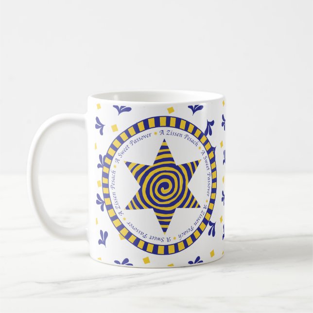 Passover Mug 11 oz. "A Sweet Passover" (Left)